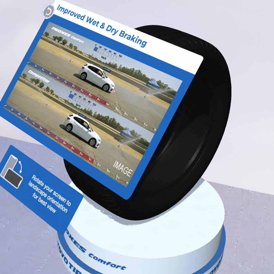 Toyo Tires - AR virtual product launch 2